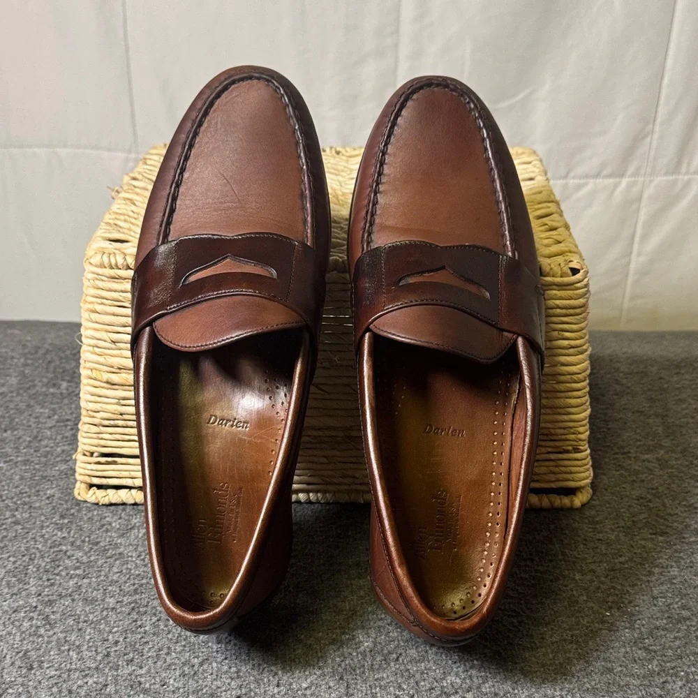 Allen Edmonds Darien Dark Brown Penny Loafers Men’s‎ 10D Made in USA - Picture 11 of 11